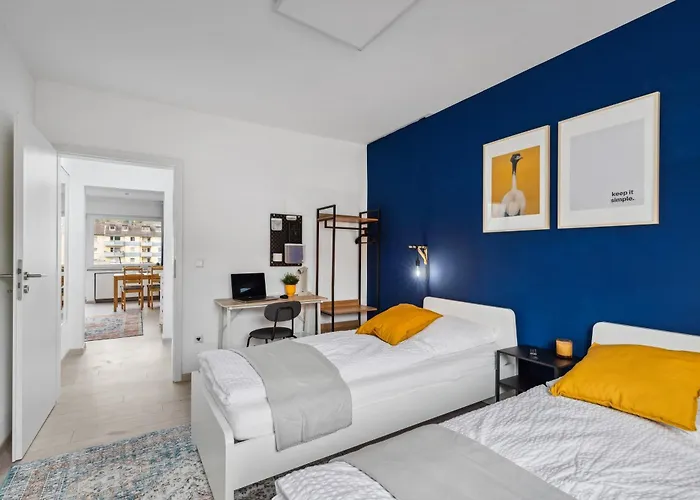 Moderne, Zentrale Und Gemuetliche 아파트